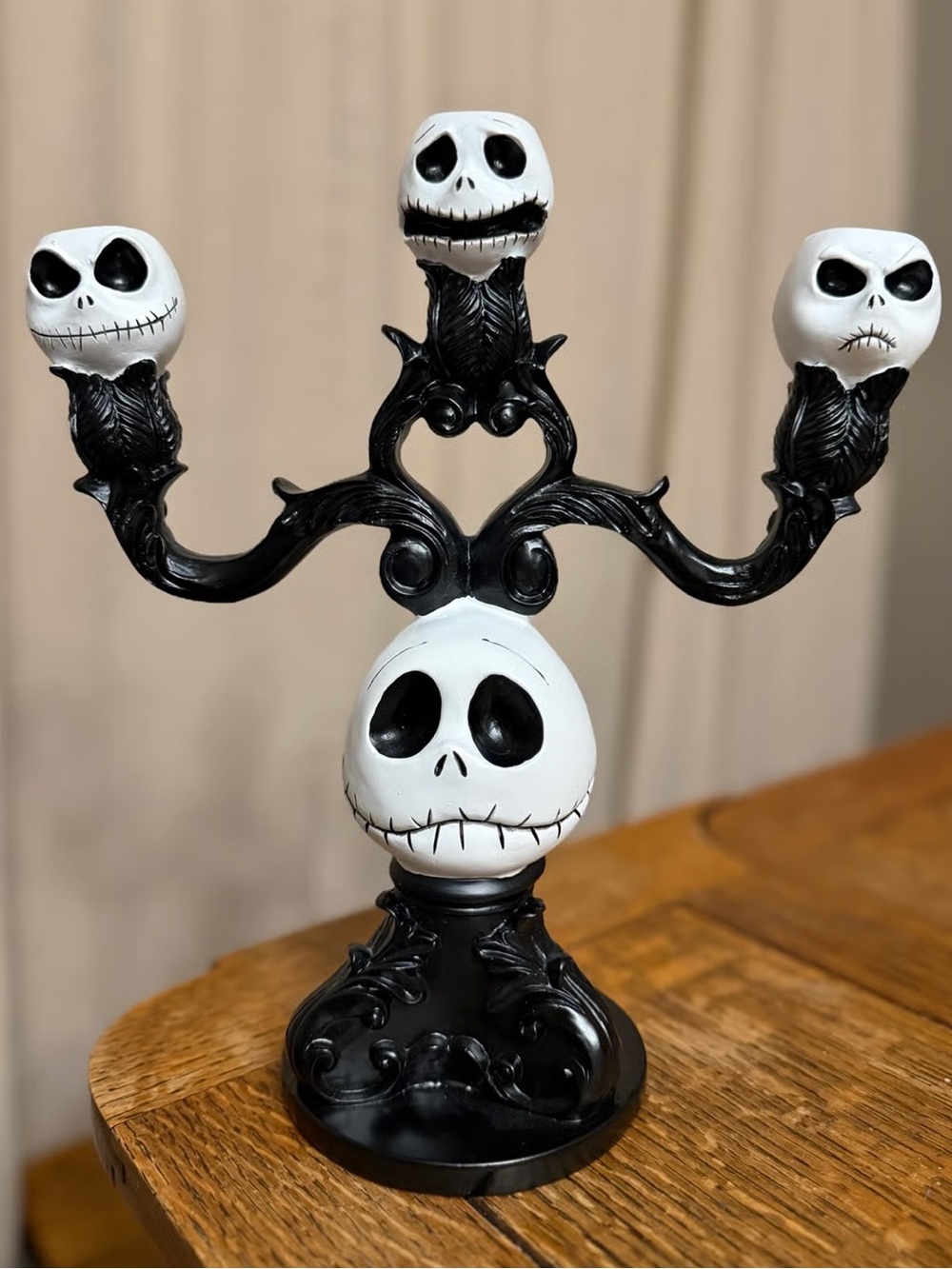 HTF Licensed Disney Nightmare Before Christmas Jack Skellington Candelabra
